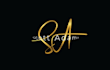 design handwritten signature initial, monogram