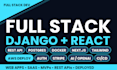 develop full stack django react web app and deploy it on AWS