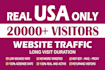 drive 20,000 plus real safe web traffic