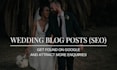 write luxury SEO blog posts for wedding photographers venues and planners