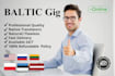translate estonian, lithuanian, latvian languages