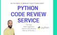 review your python code