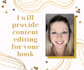 provide content editing for your book