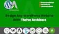 design any wordpress website with thrive architect