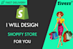 shopify dropshipping store, design shopify website and store devel