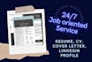 write and update resume, cv, cover letter, linkedin profile