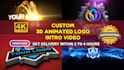 create 3d animated logo intro video