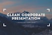 create a clean corporate video presentation for business, brand or company