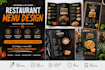 design modern restaurant food menu for your business