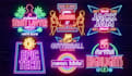 design  3d neon logo, neon sign and neon light effect design