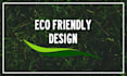 design eco friendly  green environment natural flyer and poster