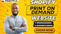 create a print on demand website, t shirt dropshipping store