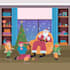 make cool christmas illustration