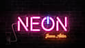 make 3d custom neon light intro text or logo animation