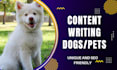 write dog articles and pet blog