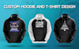 do custom typography hoodie and sweater design