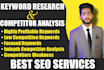 do longtail SEO keyword research and competitor analysis