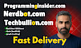 guest post on nerdbot, programminginsider, techbullion