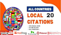 do 20 high authority local citations for any country