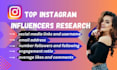 do instagram influencers research