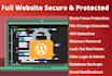 setup security on your wordpress website