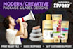 design cosmetics labels and packaging in 1 day