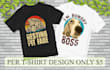 make creative awesome dog t shirt design