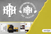do initial monogram logo design for clothing brand