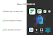 design modern app icon logo