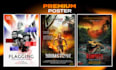 create a professional poster for your film, event, or music