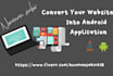 convert your website into an android application