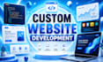 build a custom website, full stack website development