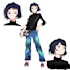 do custom anime character illustration with my art style