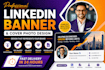 design professional linkedin banner and cover photo
