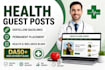 publish health guest posts with dofollow backlinks