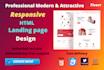 create responsive html landing page design
