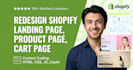 redesign shopify landing page or shopify product page