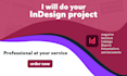 do  any adobe indesign project