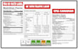 provide fda cfia and UK nutrition facts label
