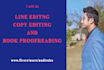 do line editing, copy editing and book proofreading