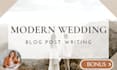 write modern bridal articles and wedding blog posts