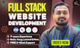 develop and design a full custom php, laravel, nextjs, vuejs website