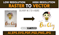 recreate, redraw, rebuild, modify, redesign logo in adobe illustrator
