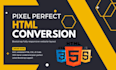 convert figma to html, xd to html, psd to html responsive