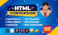 convert figma to HTML, xd to HTML, psd to HTML fully responsive