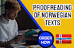 professionally proofread and copy edit your norwegian text