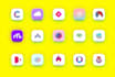 do modern professional android ios mobile app icon logo