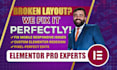 fix elementor layout issues and responsive problems