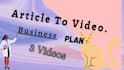 convert article to video with voice over