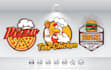 design fast food, pizza, burger, grill and restaurant logo